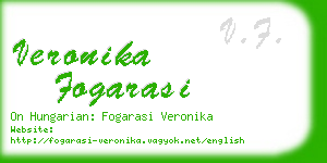 veronika fogarasi business card